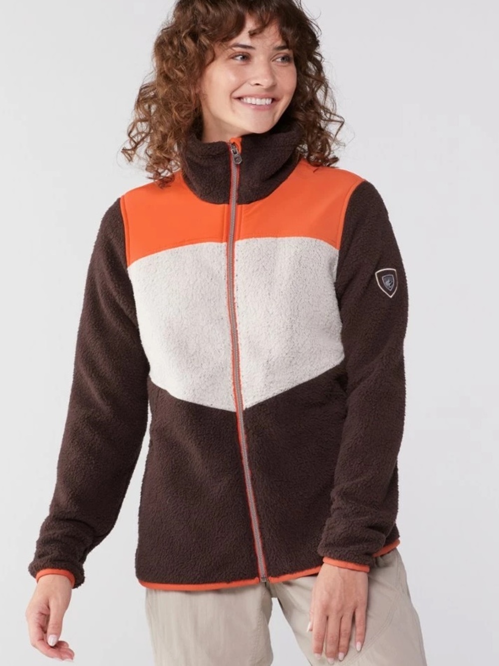 KUHL Women's Prism Full Zip Fleece Sherpa Jacket Size Medium Gorpcore Outdoor